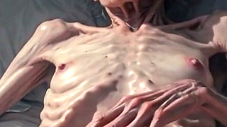 Horny 90 Year Old Skinny Granny Masturbates Her Hairy Wet Pussy - Frail Solo Play