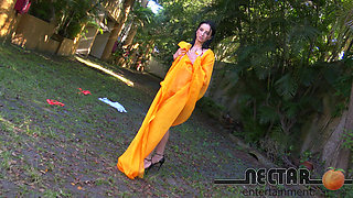 Big Ass Brunette Sits Hatefully on Big Cock to the Bottom