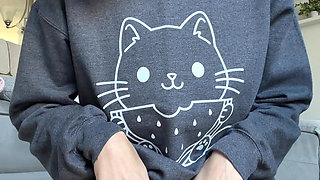 Em Gems in a Crewneck Sweatshirt