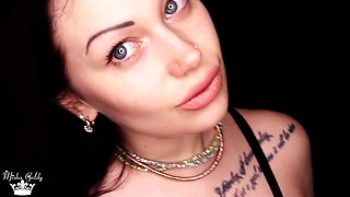 Sensual smoking & lip fetish & lipstick tease
