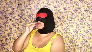 Handsome mature hooded lady providing tastey oral blow-job