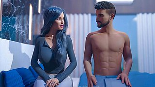 Christine's Secret Crush on David - Hot Wife Cheats with Big Cock Boss in HD