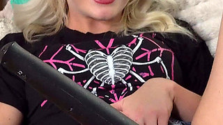 Bratty Wrestling Slut Destroys Her Tight Pussy with Vibrator