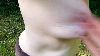 Bouncy Tits Outdoor Slapping and Public Nudity in 4K