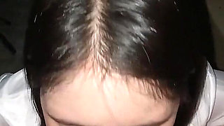 Asian Student Model Blowjob Deepthroat Swallows