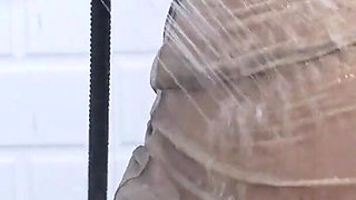 POV: You Are Watching a Naughty Malaysian Hijabi Getting Wet in the Shower