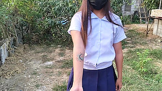 INNOCENT SCHOOLGIRL BEGGING HIS STEPDAD TO FILL HER FEELING HORNY