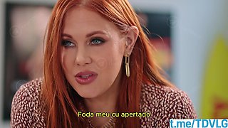 Brazilian Redhead Stars in Steamy Group Passion Explosion