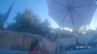 Underwater Ass and Pussy Fisting