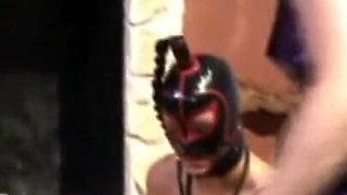 Bondage humiliating in masked