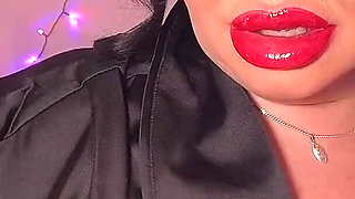 Gloved Velvet Slut - Mia Uses Her Velvet Gloves to Touch and Caress!