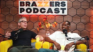 The Brazzers Podcast Anal Threesome Episode with Mick Blue, Lily Lou, Hollywood Cash - Interracial Threesome