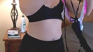Fashion Fetish E03 MILF in Black Bra, Black Short Skirt, Black Stockings
