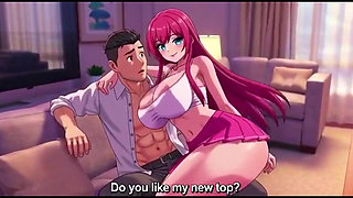 Step daughter seduce step father alone in room