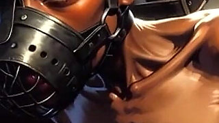 Skinny African Girl in Bondage - Desperate for Big Cock Inside Her