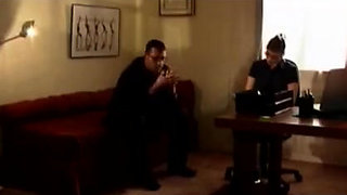 Mature Blonde Deepthroats Throbbing BBC in Steamy Casting