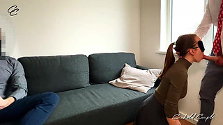 She Likes Her New Boss and Invited Him - Wife Sharing Threesome