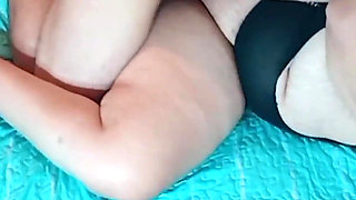 Horny Latina Stepmom Gets Creampie From Her Stepson in Her Hairy Pussy