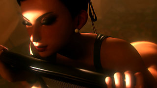 Chun-li Sex Machine Pleasure - Big Toy on Chair 3D Animation (street Fighter)