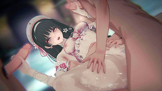 [wuthering Waves] - Chisa Swimsuit Havoc Threads Severed (bound Swimsuit Resonator & POV Sandwich DP) (2k/60fps)