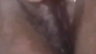 Closeup Fingering My Wet Tight Black Pussy