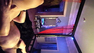 Hardcore BDSM Gangbang. Men Fuck Woman Tied to Chains and Bed.gangbang.