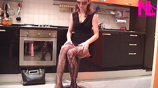 Cooling Down My Bare Feet with Ice