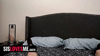 Buttfuck goddess step-sister has a kick on her step-bro and will do anything to swallow his long schlong