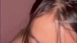 Super-cute Indian Doll Deepthroating Fuckpole and Romping