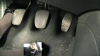 Screaming Brake Failure in Black Patent Flats