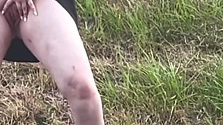 Outdoor Female Exhibitionist: Hitchhiking Flash