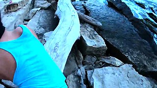 Naked Beach Body Leads to Public Anal