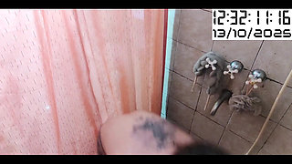 You Watch Me While I Shower with a Camera, You Observe Me From the Comfort of My Home as I Shave My Armpits and Abdomen