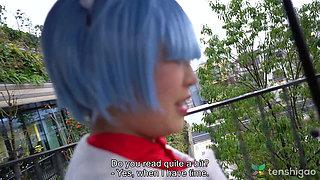 Riho Machida Is in Her Anime Costume When She Visits Us Today