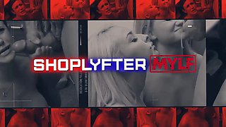 Calvin brings evie to the back office when he suspects she shoplifted hair dye - shoplyfter mylf
