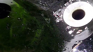 Alpha Findom Peeing in the Dentist's Sink