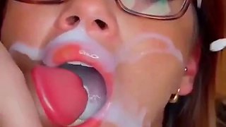 Buxomy JenKowski mass ejaculation cumslut