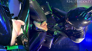 Heavy Rubber Double Fisting Birds Eye 4K Ft Mistress Lunatika