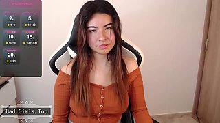 Super slim super cute big boobs teen babe cam show