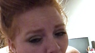 Amateur blonde girlfriend homemade blowjob and handjob
