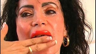 This Slutty MILF Shows Us Her Ass and Masturbates for Us in Front of the Camera