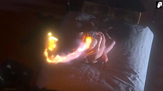 (4K) Big-dicked Lara Croft obsession: she rides & makes him explode inside her butt (3D Hentai)