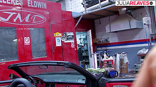 Fucking anal in the car is extremely cool, maybe someone is watching