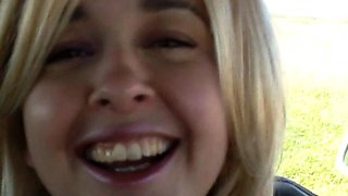 Blonde Natasha Marley with big boob