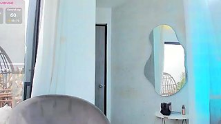 Petite small tit babe with perfect pussy masturbates