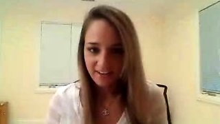 USA sexiest blonde pregnant big boobs beauty webcam show