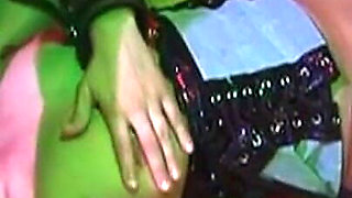 Bound Brunette MILF Fisted Deep in Wild Gangbang Orgy