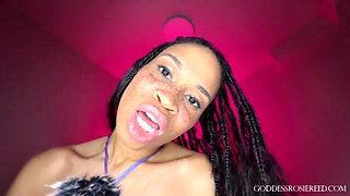 Sneaky Little Cheater - Ebony Femdom Goddess Rosie Reed Homewrecking POV Asmr Whisper Cheating JOI
