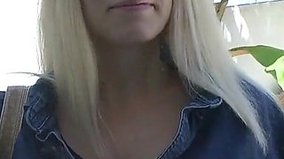 Hot blonde preggo get fucked and cummed on
