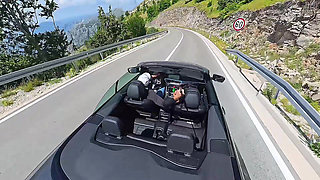 Rough Outdoor Fuck on the Car in Montenegro- Sexy Brunette Latina Show Extreme Blowjob and Fuck Doggy Style in POV